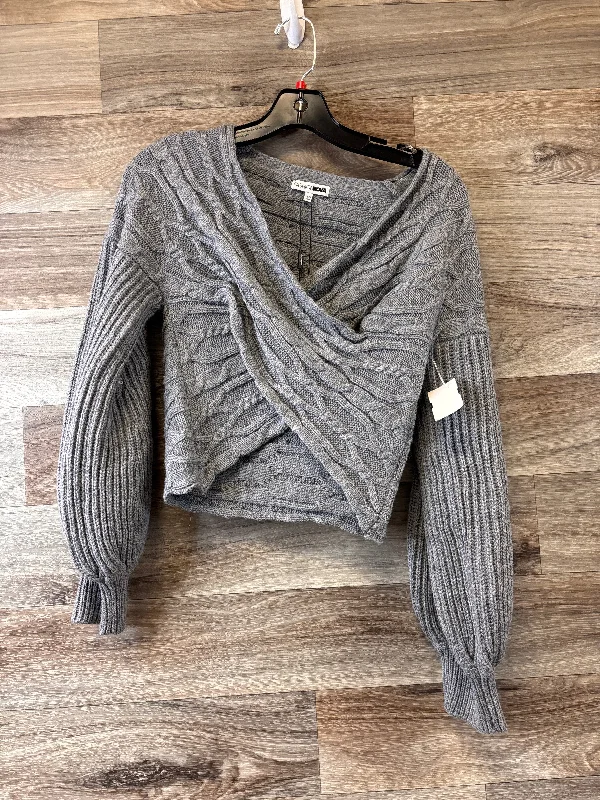 Zipper women's sweaterSweater By Fashion Nova In Grey, Size: S