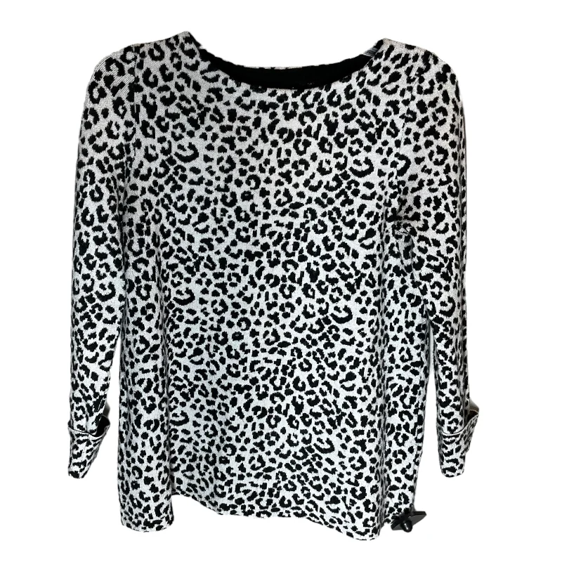 Running women's sweaterSweater By Cynthia Rowley In Black & White, Size: S