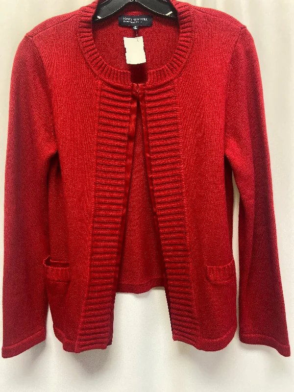 Layered women's sweaterSweater By Jones New York In Red, Size: Petite  M