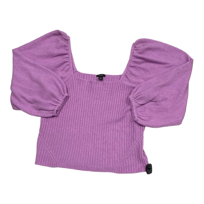 Layering women's sweaterSweater By Halogen In Purple, Size: 1x