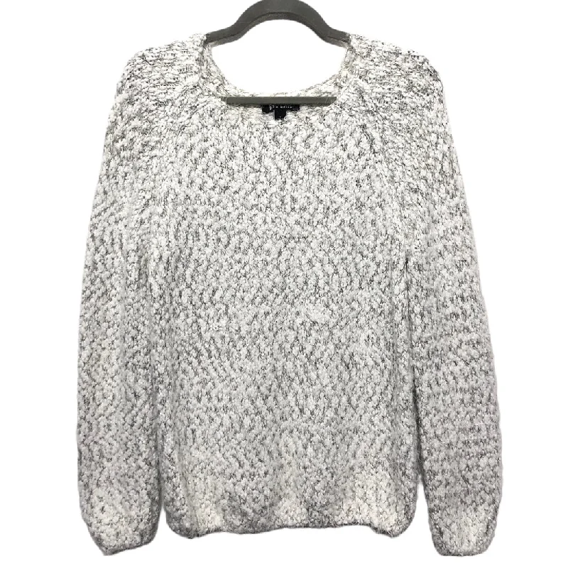 Chenille women's sweaterSweater By Buffalo David Bitton In Grey & White, Size: L