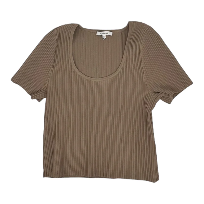 Sage green women's sweaterTAN SWEATER SS by MADEWELL Size:L