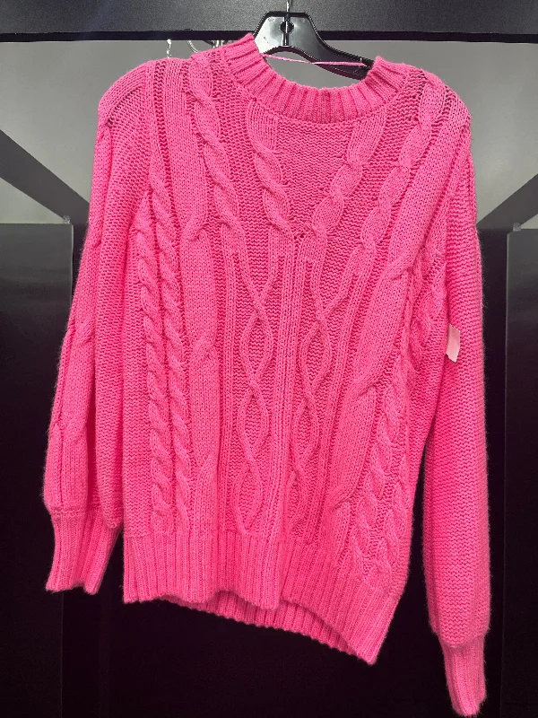 Racerback women's sweaterSweater By Crown And Ivy In Pink, Size: S