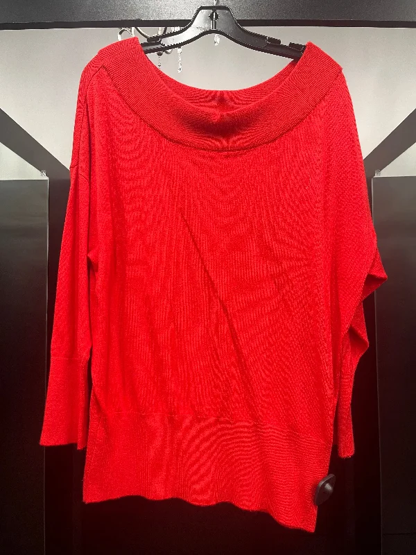 Affordable women's sweaterSweater By Express O In Red, Size: M