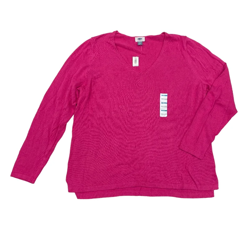 Cable-knit women's sweaterPINK SWEATER by OLD NAVY Size:XXL