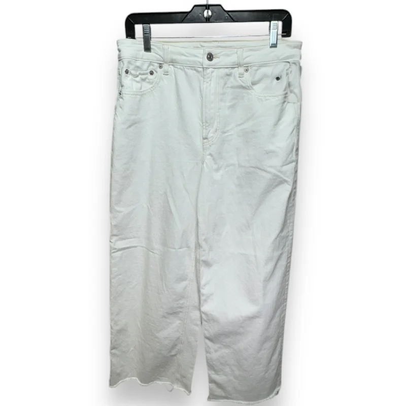 Wide-leg women's pantsPants Cropped By American In White, Size: 8