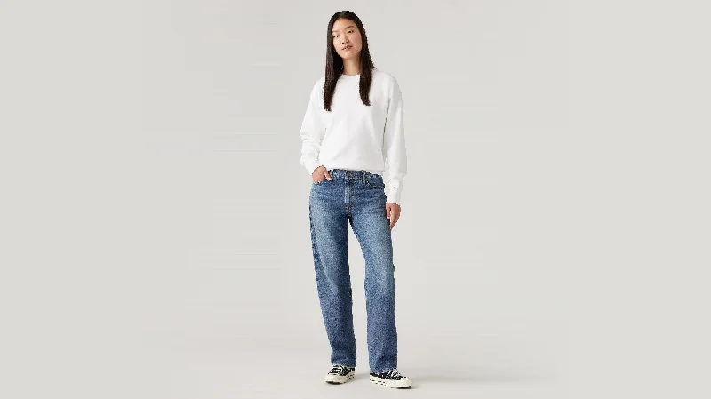 Jeans with a unique blend of denim fabrics for added texture and interestLevi's® Women's '94 Baggy Jeans