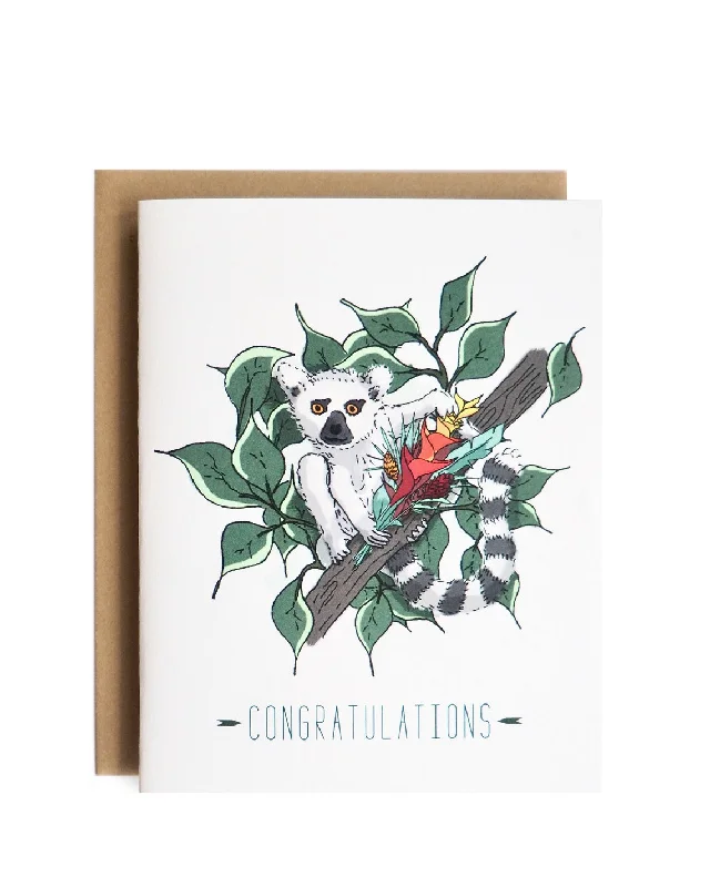 lingerie with adjustable strapsCongratulations Lemur Card by Lauren and Lorenz