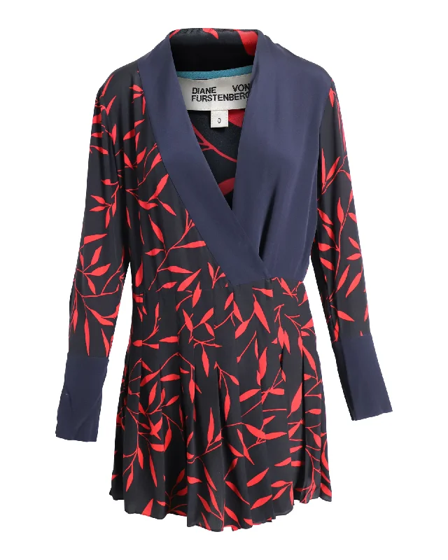 Workwear women's dressesDiane Von Furstenberg Kimono Mini Dress in Multicolor Silk