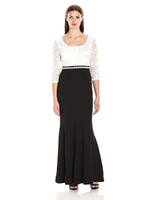 Cold-shoulder dresses for womenAlex Evenings - Floral Lace Two Toned Trumpet Dress 1121571SC