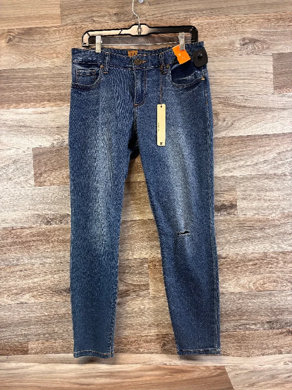 Indigo jeans with a classic denim hueJeans Straight By Kut In Blue Denim, Size: 10