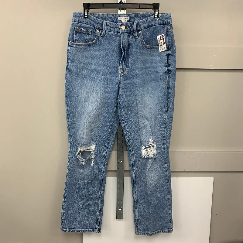 Mom jeans for womenJeans Straight By Good American In Blue Denim, Size: 8