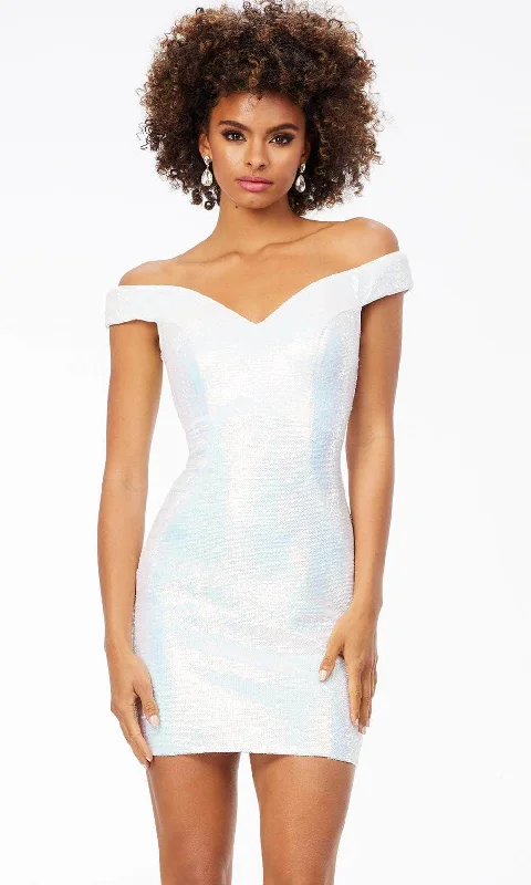 Cocktail dresses for womenAshley Lauren 4522 - Off-Shoulder Sequin Cocktail Dress