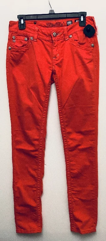 Jeans with a classic straight leg and fitted waist for a flattering silhouetteJeans Skinny By Miss Me In Red, Size: 4