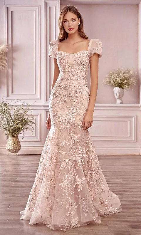 Sweetheart neckline dresses for womenAndrea and Leo - Flora Embroidered Trumpet Gown A1025SC