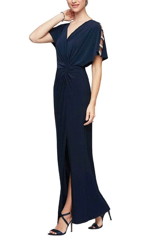 Transitional dresses for in-between seasonsAlex Evenings - 82351544 Sleeve Embellish  Long Dress