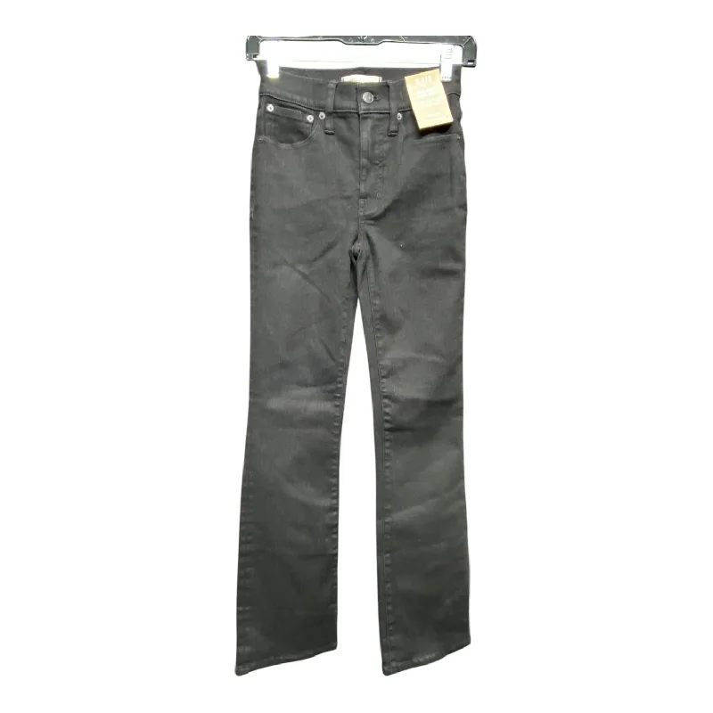 Jeans with a distressed finish for an effortless styleJeans Boot Cut By Madewell In Black Denim, Size: Xxs