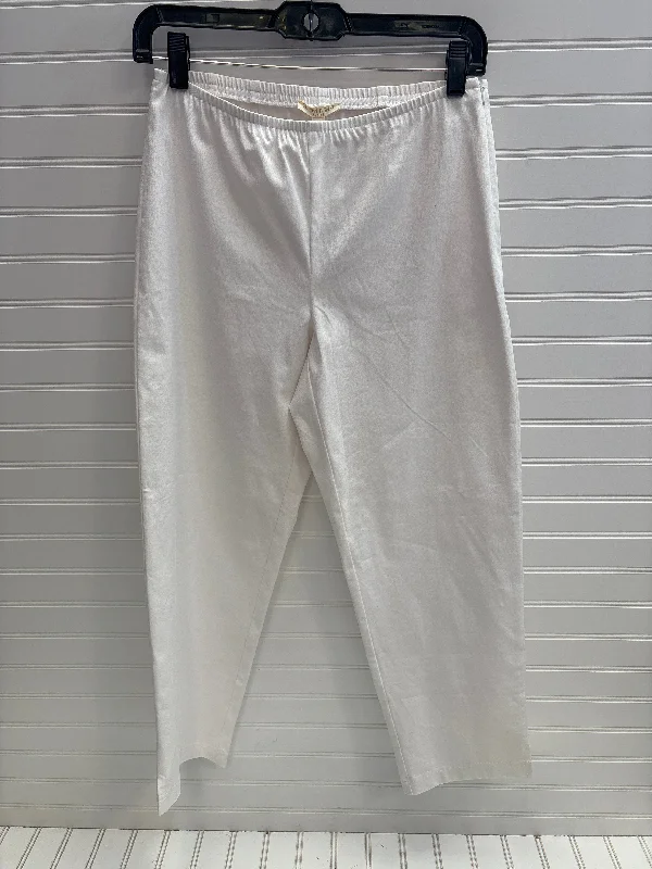 Distressed denim shorts for womenPants Dress By Eileen Fisher In White, Size: Sp