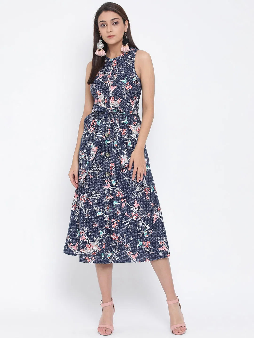 Tight-fitting dresses for womenFloral Culture Women Midi Dress