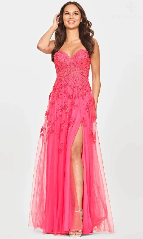 Autumn dresses for fall fashionFaviana S10814 - Laced Sweetheart Evening Dress