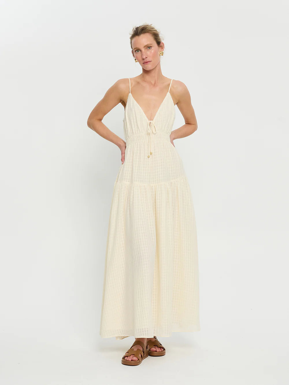 Cold-shoulder dresses for womenChantelle Maxi Dress - Cream