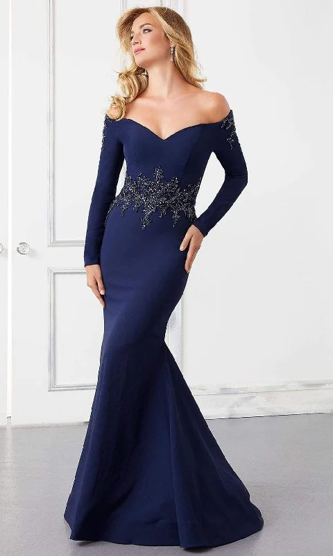 Statement dresses for making a fashion statementMori Lee - 72308 Embellished Long Sleeve Formal Gown