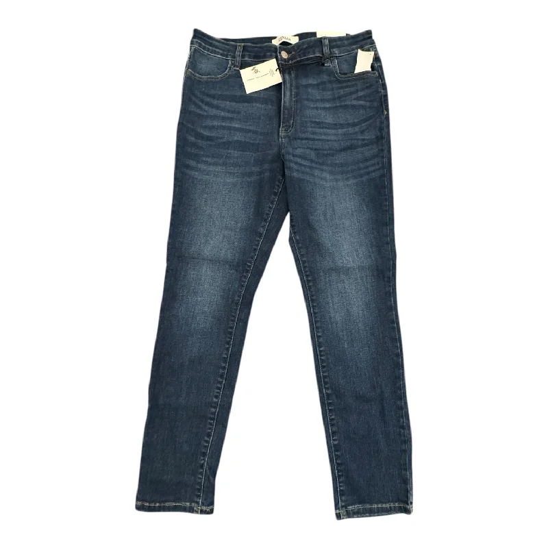 Skinny jeans with rips and tears for an edgy lookJeans Straight By Zenana Outfitters In Blue Denim, Size: 14