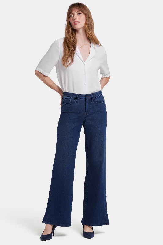 Jeans with a slim fit for a polished appearanceTeresa Wide Leg Jeans - Ibiza Blues