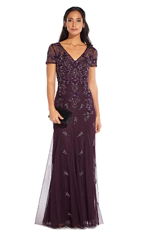 Spring dresses for blossoming stylesAdrianna Papell - Long Embellished Sheath Dress AP1E203711SC