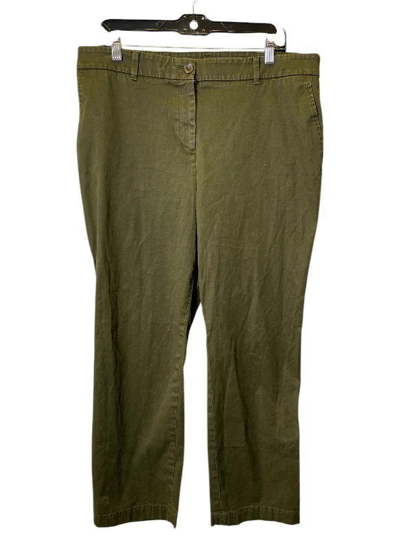 Warm women's trousers for winterPants Other By Talbots In Green, Size: 16