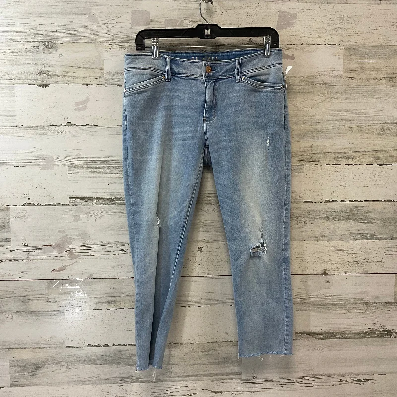 Soft denim women's jeansJeans Cropped By White House Black Market In Blue Denim, Size: 8