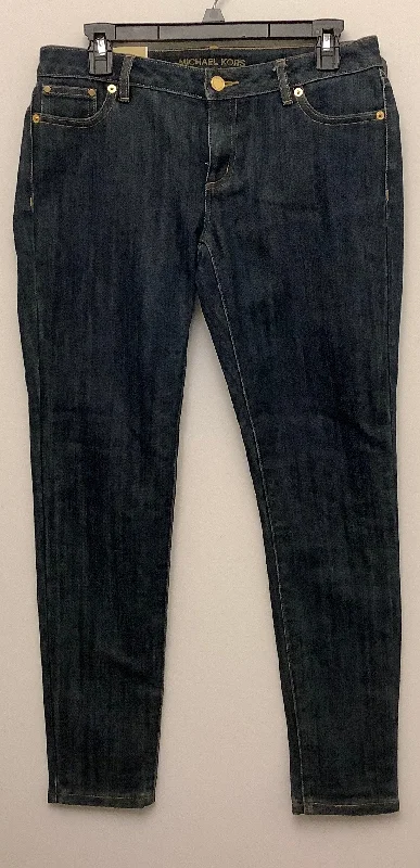 Jeans with a classic blue denim hue for timeless styleJeans Skinny By Michael Kors In Blue Denim, Size: 4