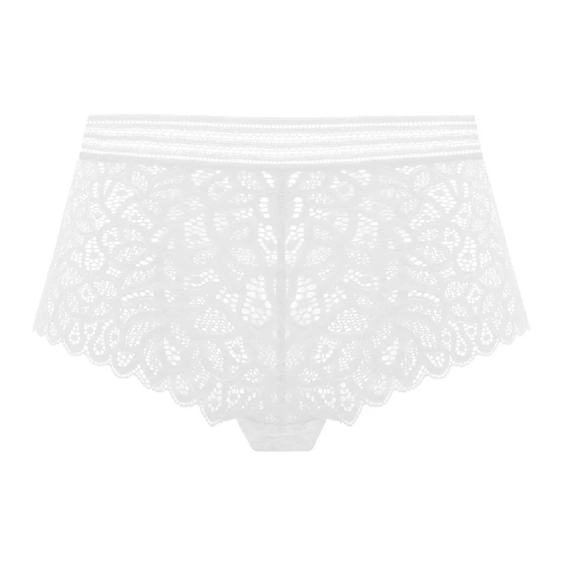 sheer lingerie with lace trimWacoal Raffine Short