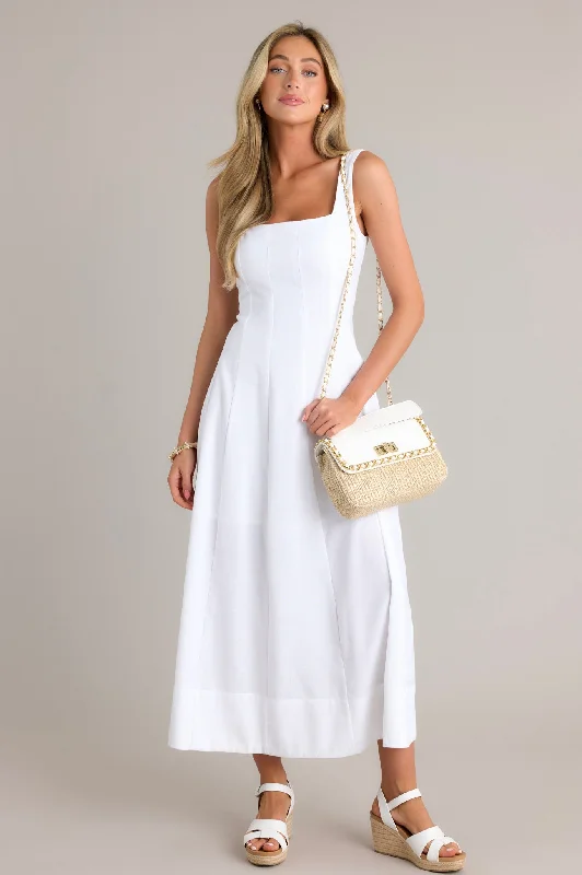 Flutter sleeve dresses for womenUrban Sophistication White Maxi Dress