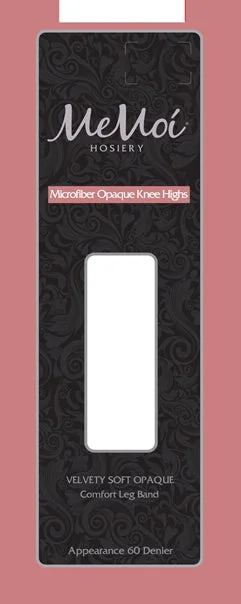 lingerie inspired by lingerie fashion showsMemoi Ladies Microfiber Opaque 60 Denier Knee Highs MS-736