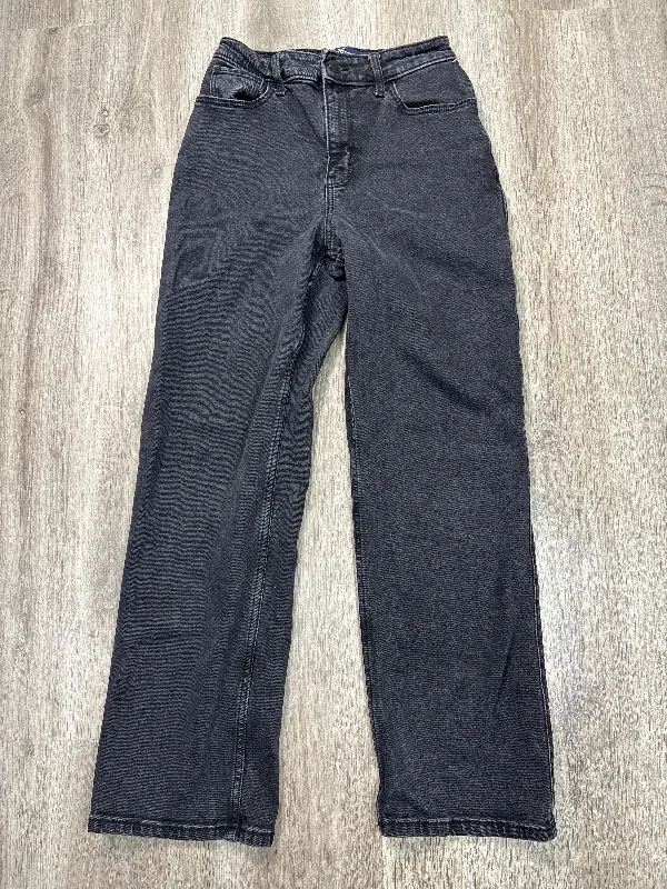 Raw denim women's jeansJeans Straight By Hollister In Black Denim, Size: 0