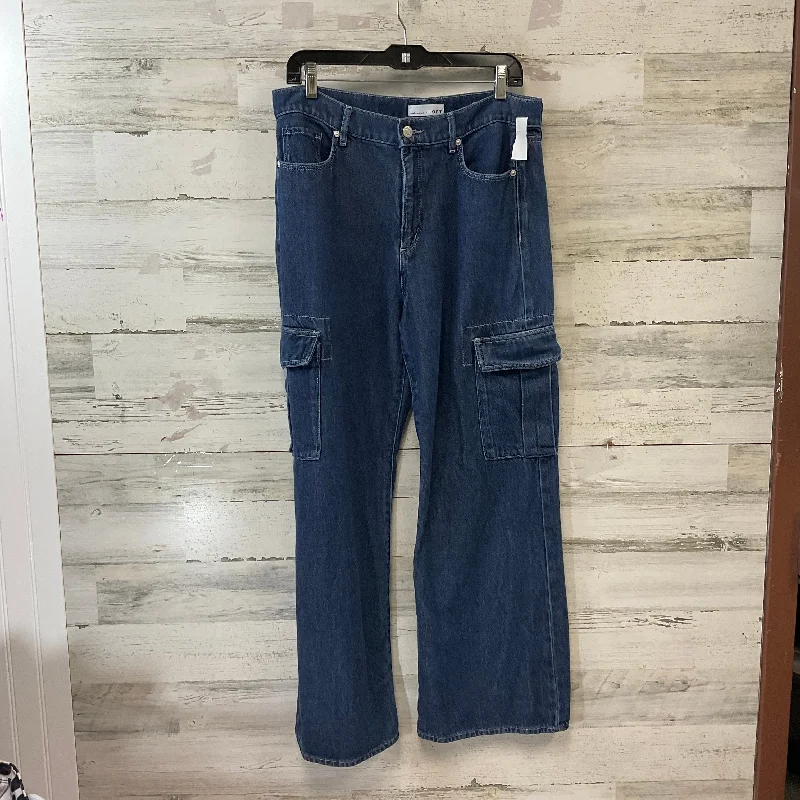 Jeans with studs and spikes for womenJeans Straight By Loft In Blue Denim, Size: 10