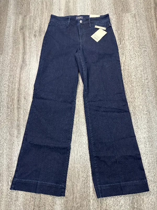 Denim jeans with elastic waistbands for comfortJeans Wide Leg By Not Your Daughters Jeans In Blue Denim, Size: 8