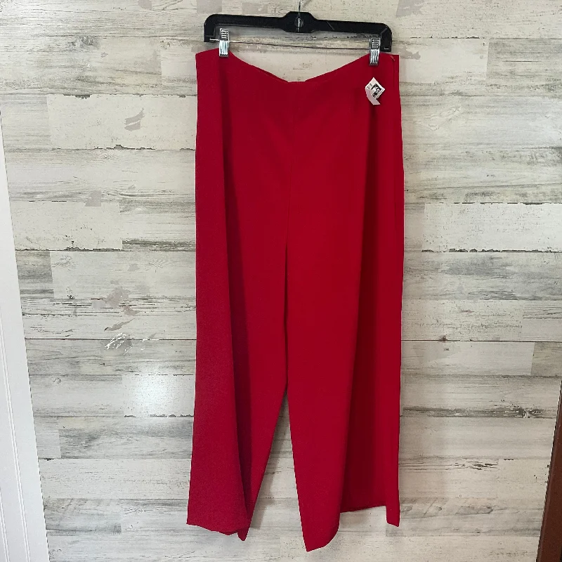 High-waisted women's jeansPants Dress By Zara In Red, Size: Xxl