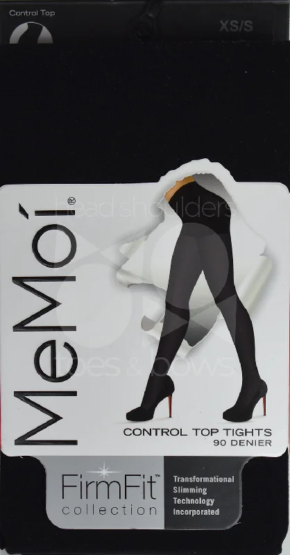 satin and silk lingerie combinationsMemoi Firm and Fit 90 Denier Control Tights - Black MO-892