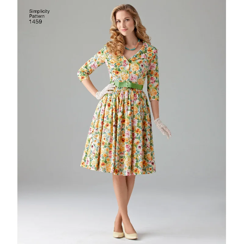 Midi dresses for womenSimplicity 1950's Vintage Dress S1459