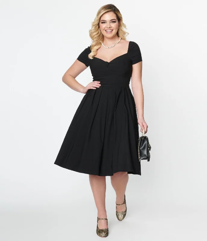 Bodycon dresses for womenUnique Vintage Black Sweetheart Midge Swing Dress