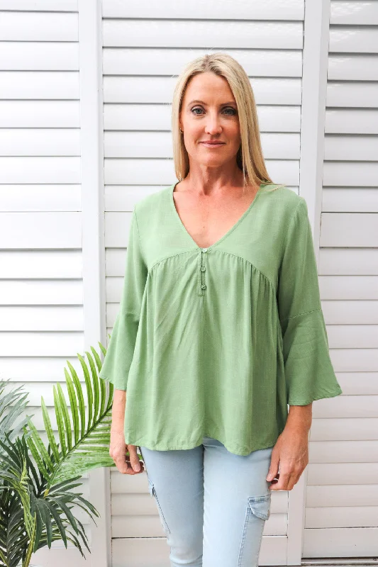 Boutique women's topsBridgerton Top in Sage