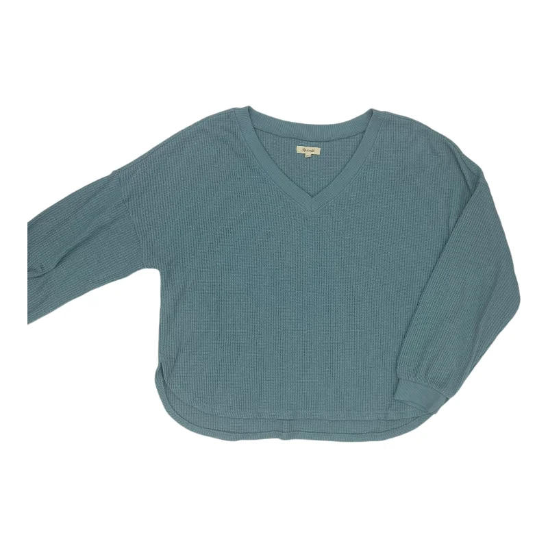 Sheer women's topsTop Ls By Madewell In Teal, Size:2X