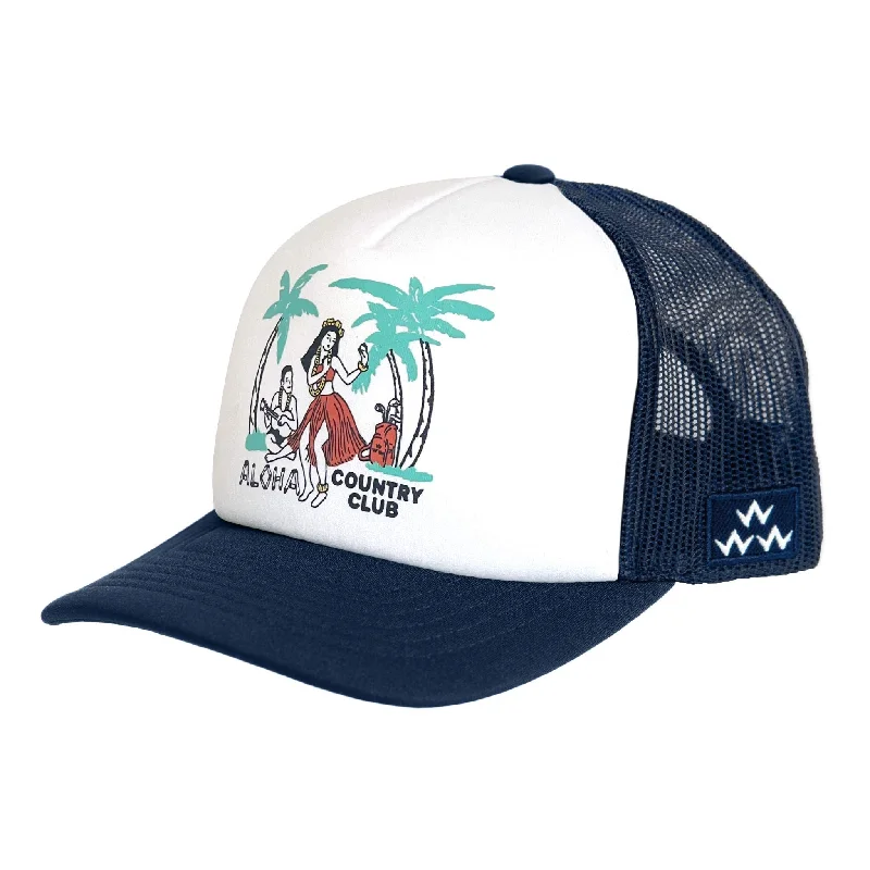 Shawl collar women's topsAloha Country Club Snapback