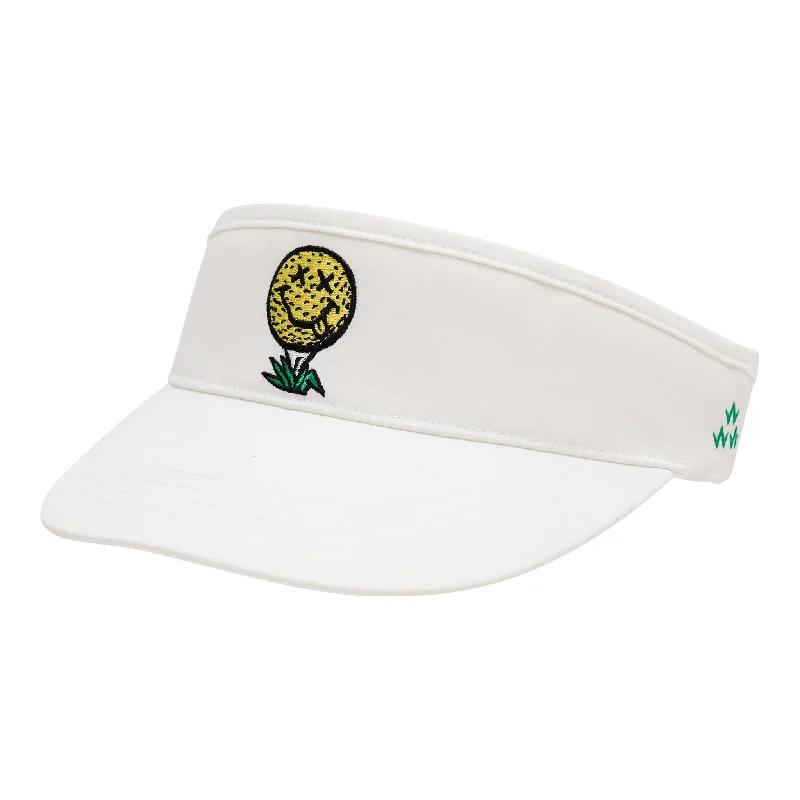 Olive green women's topsNeverfind Visor – White