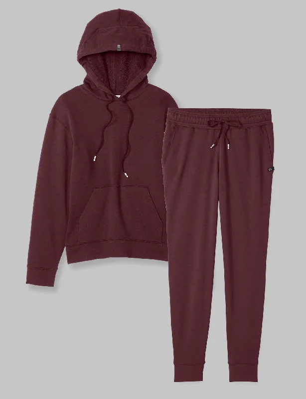 Layering women's topsWomen's French Terry Hoodie & Jogger Set