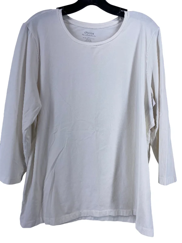 Lace women's topsTop Long Sleeve Basic By Chicos  Size: 3