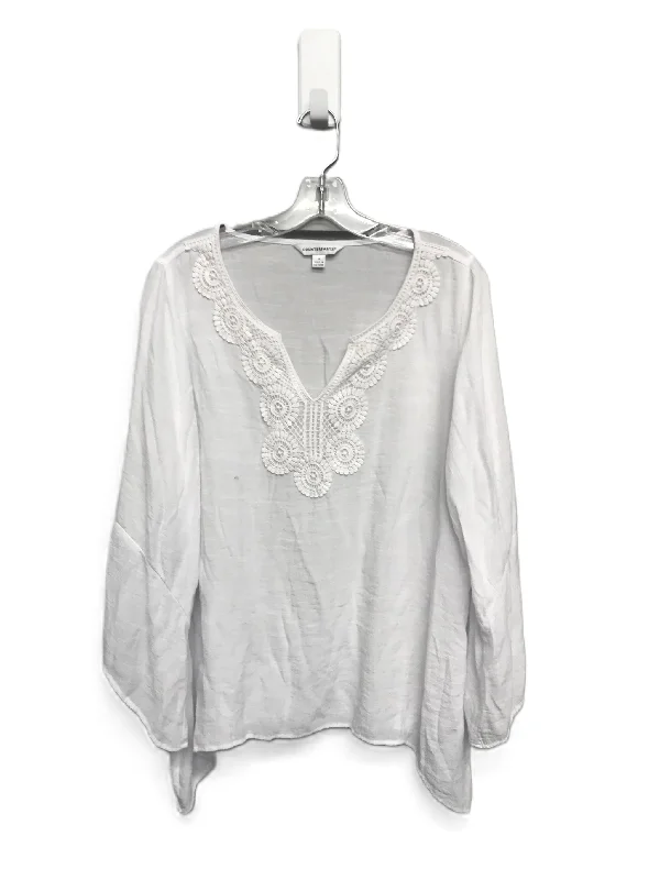 Sheer women's topsTop Long Sleeve By Counterparts  Size: 1x