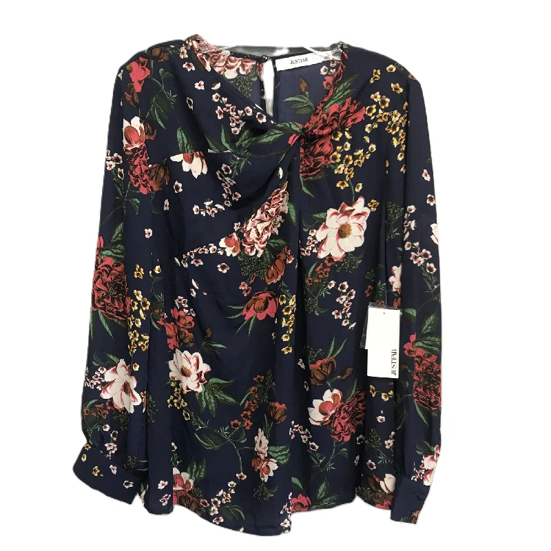 Animal print women's topsTop Long Sleeve By Just Fab  Size: L